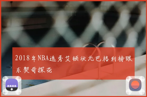 2018年NBA选秀艾顿状元巴格利榜眼东契奇探花